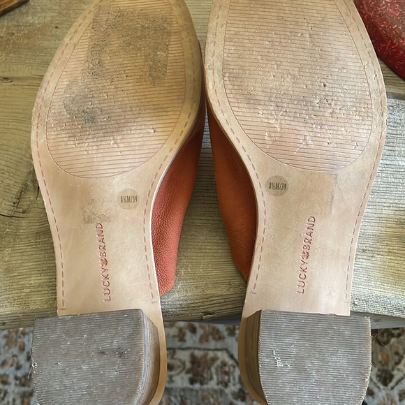 Lucky Brand mule rusty orange dress shoe 8.5 - Picture 3 of 6